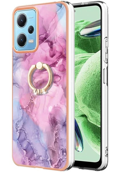 Xiaomi Redmi Not 12 5g 360 &deg; Dönebilir Halka Mermer Darbeye Tpu (Yurt Dışından) modelleri