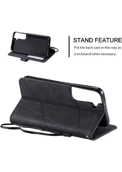Samsung Galaxy S22 Pu Deri Darbeye Dayanıklı Kart Tutucu Kickstand (Yurt Dışından) modelleri