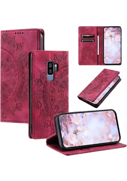 Samsung Galaxy S9 Artı Tam Koruma Pu Deri Yan Toka (Yurt Dışından)