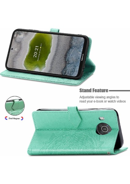 Nokia X10 Için Kılıf Kapak Kapak Darbeye Deri Çanta Basit Iş (Yurt Dışından) modelleri