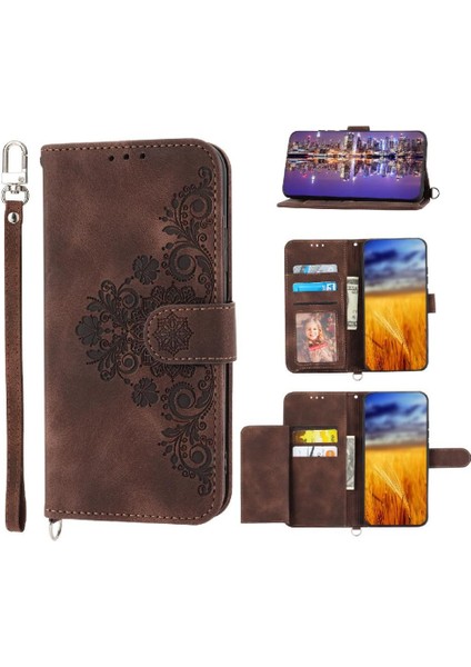 Xiaomi Redmi 10A Bileklik Çoklu Kredi Kartı Yuvaları Için Flip Case (Yurt Dışından)