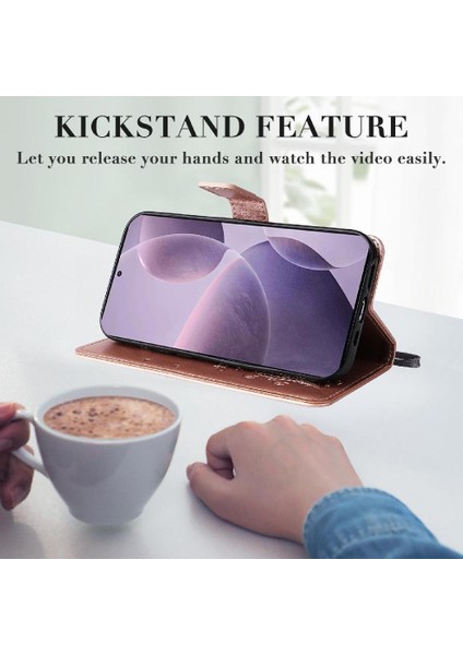 Kart Yuvası Standı ile Xiaomi Redmi K70 Pu Deri Kılıf Kickstand Çevirin (Yurt Dışından) indirimleri