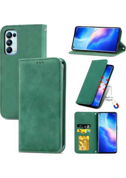 Oppo Oppo 5 Pro Cüzdan Basit Iş Fermuar Deri Çanta Için Kılıf (Yurt Dışından)