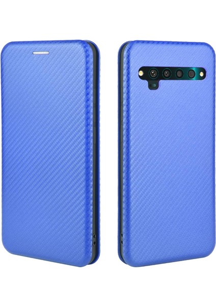 Kart Tutucu Kickstand Tam Koruma Deri ile Tcl 10 Pro Için Kılıf (Yurt Dışından)