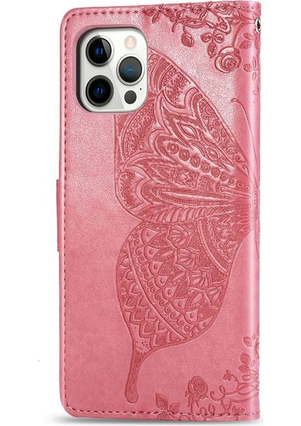 Apple iPhone 12 / 12 Pro Kanat Cüzdan Iş Çok Renkli Kelebek (Yurt Dışından) fırsatları