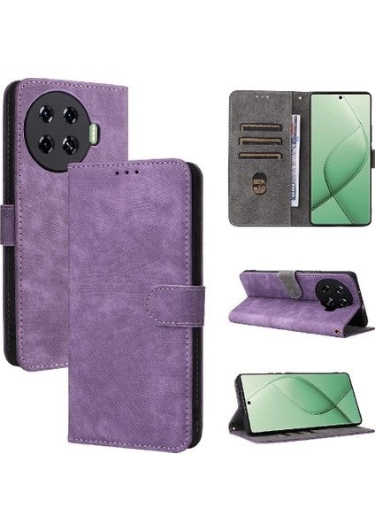 Tecno Spark 20 Pro Artı 4g Flip Folio Cüzdan Kart Yuvaları Kapak Pu (Yurt Dışından)