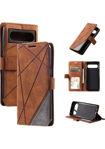 Google Piksel 8 Pro Kart Tutucu Için Kılıf Kickstand Cüzdan Flip Folio Pu (Yurt Dışından)