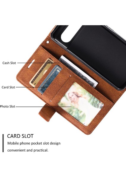 Google Piksel 8 Pro Kart Tutucu Için Kılıf Kickstand Cüzdan Flip Folio Pu (Yurt Dışından)