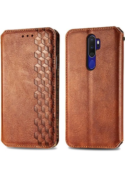 Oppo A9 2020 Flip Kapak Kılıf Için Kılıf Cüzdan Fonksiyonu Moda (Yurt Dışından)