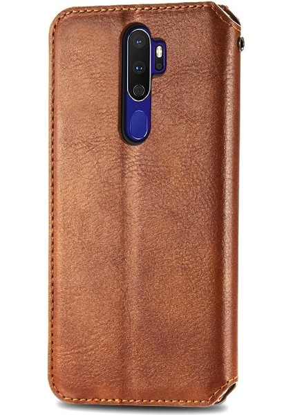 Oppo A9 2020 Flip Kapak Kılıf Için Kılıf Cüzdan Fonksiyonu Moda (Yurt Dışından)