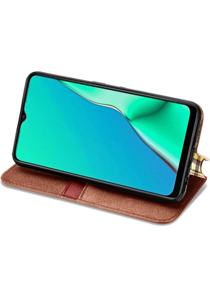Oppo A9 2020 Flip Kapak Kılıf Için Kılıf Cüzdan Fonksiyonu Moda (Yurt Dışından)