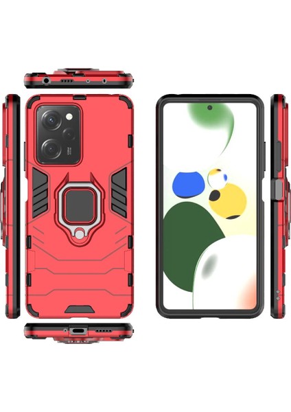 Xiaomi Poco X5 Pro 5g Kickstand Askeri Damla Koruma Kapağı Için Kılıf (Yurt Dışından)