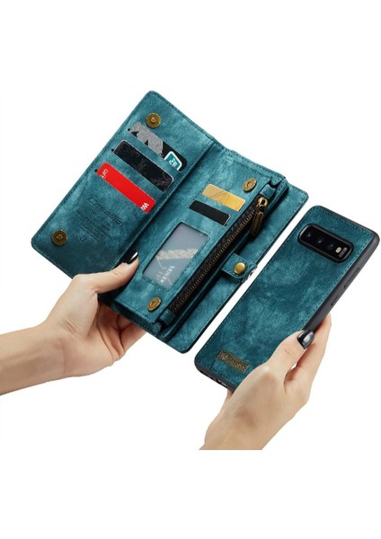 Samsung Galaxy S10 Cüzdan Kapak Için Kılıf ile Üç Katlı Tpu Pc El Yapımı Kart (Yurt Dışından) indirimleri