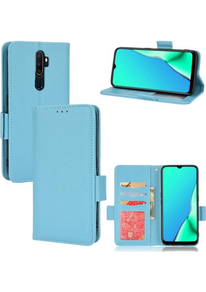 Oppo A5 Için Kılıf 2020/A9 2020 Pu Deri Cüzdan Kart Yuvaları Tutucu Yan (Yurt Dışından)