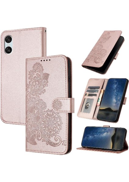 Sony Xperia 10 Vı Flip Için Flip Case Folio Kitap Kickstand Koruyucu ile (Yurt Dışından)