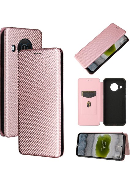 Nokia X10/X20 Kart Ekleme Tam Koruma Manyetik Karbon Için Kılıf (Yurt Dışından)