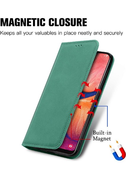 Samsung A10E Cüzdan Kapak Kapak Basit Iş Darbeye Vaka (Yurt Dışından)