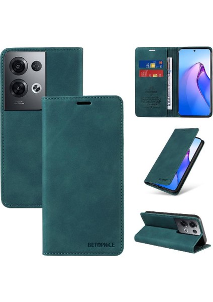 Oppo Oppo 8 Pro 5g Için Kılıf Folio Cüzdan Pu Deri Manyetik Koruyucu (Yurt Dışından)