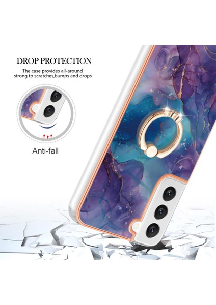 Samsung Galaxy S22 5g Tampon 360 &deg; Dönebilir Halka Mermer Tpu Için Kılıf (Yurt Dışından) fiyatları