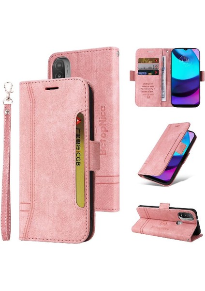 Motorola Moto E20/E30/E40 Kart Yuvaları Için Kılıf Cüzdan Kapak Kapak Tpu (Yurt Dışından)