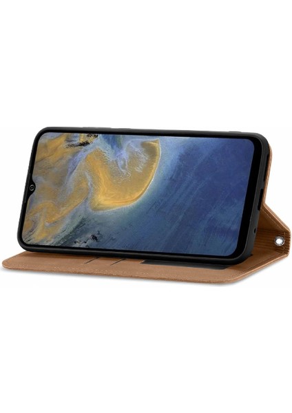 Zte Blade A71 Basit Iş Fermuar Cüzdan Kordon Deri Kılıf (Yurt Dışından)