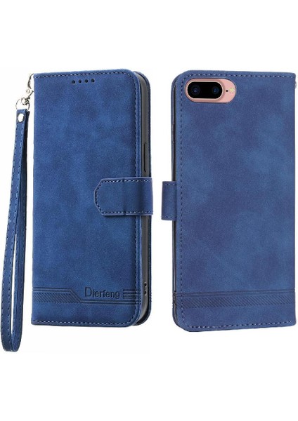 Apple iPhone 7 Için Flip Case Artı/8 Artı Bileklik Kart Yuvaları Premium Manyetik (Yurt Dışından)