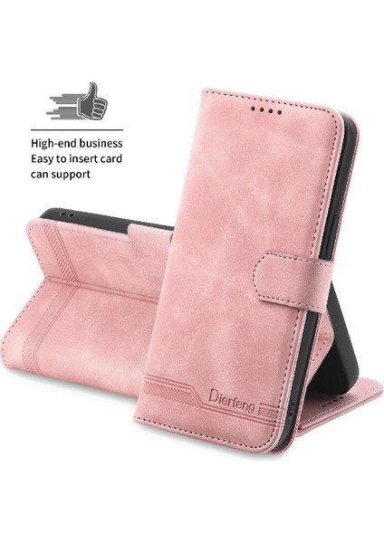 Apple iPhone 14 Için Flip Case Pro Max Manyetik Kapatma Kart Yuvaları Bileklik (Yurt Dışından)