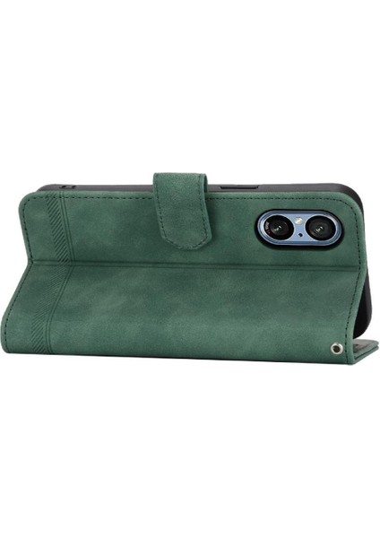 Sony Xperia 5 V Kart Yuvaları Premium Nakit Cep Bileklik Için Flip Case (Yurt Dışından)