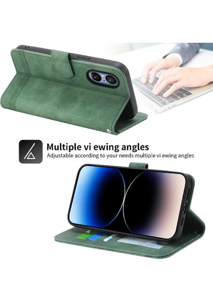 Sony Xperia 5 V Kart Yuvaları Premium Nakit Cep Bileklik Için Flip Case (Yurt Dışından)