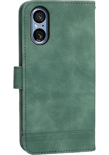 Sony Xperia 5 V Kart Yuvaları Premium Nakit Cep Bileklik Için Flip Case (Yurt Dışından)