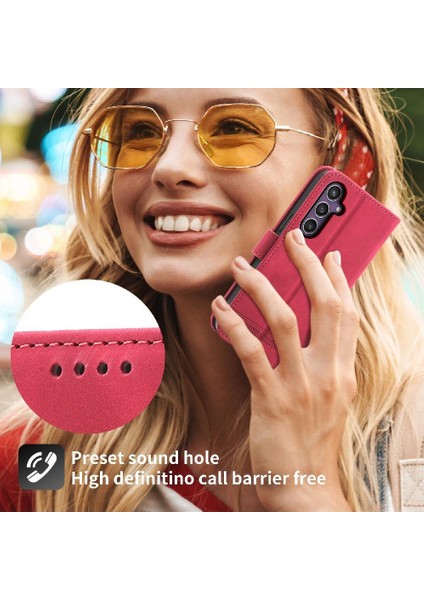 Samsung Galaxy S24 Artı Nakit Cep Bileklik Manyetik Kart Için Flip Case (Yurt Dışından) modelleri
