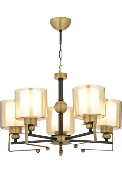 Avonnı AV-65227-5E Eskitme Kaplama Modern Avize E27 Metal Cam 58 cm fiyatları