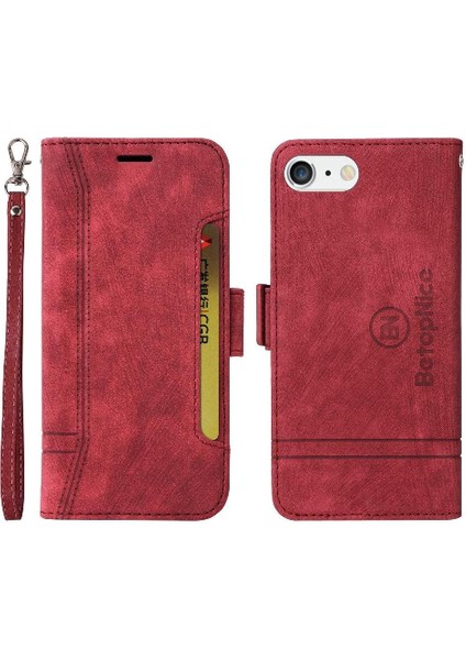 Apple iPhone 8 Için Kılıf Artı/7 Artı Kart Yuvaları Cüzdan Kapak Çevirin Tpu Deri (Yurt Dışından)