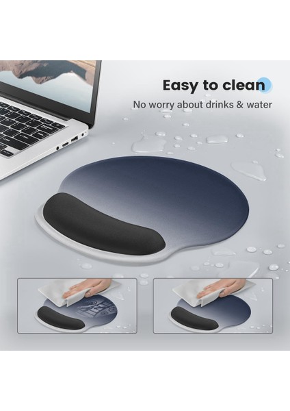 Kolay Yazma Ağrısını Gidermek Için Tabansız Bilek Desteği Destekli Ergonomik Mousepad, Daktilo Ofisi Için Mouse Pad (Yurt Dışından)