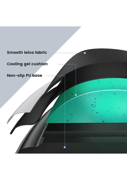 Kolay Yazma Ağrısını Gidermek Için Tabansız Bilek Desteği Destekli Ergonomik Mousepad, Daktilo Ofisi Için Mouse Pad (Yurt Dışından)