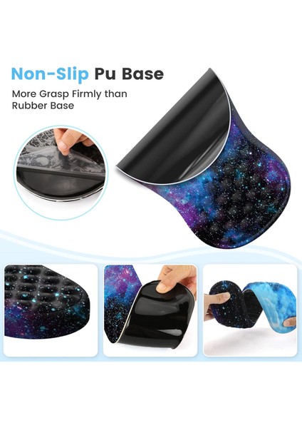 Parça Bilek Dayanağı ve Seti, Ev Masası Için Bilgisayar Mouse Pad'leri ve Coaster-C (Yurt Dışından)