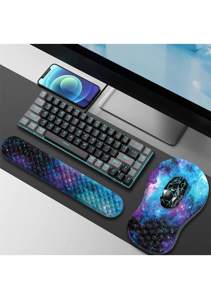 Parça Bilek Dayanağı ve Seti, Ev Masası Için Bilgisayar Mouse Pad'leri ve Coaster-C (Yurt Dışından)