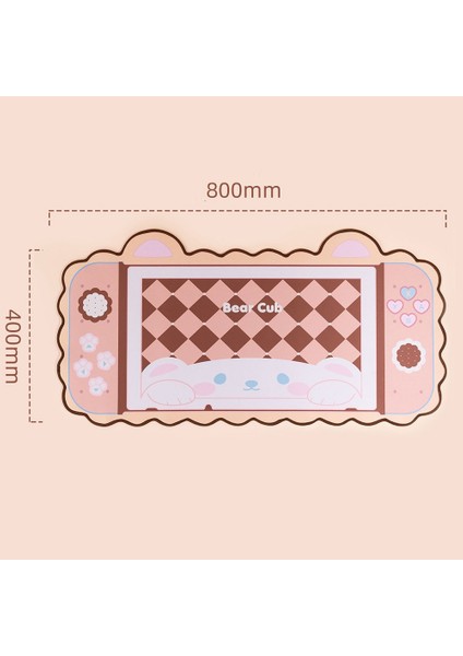 Sevimli Ayı Mouse Pad 80X40 cm Bilgisayar Masaüstü Pedi Kalın Olmayan ve Dayanıklı E-Spor Oyunu Mat Olmayan Ayı (Yurt Dışından)