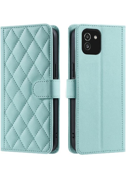 Samsung Galaxy A03 Flip Folio Cüzdan Kafes Kart Yuvaları Için Telefon Kılıfı (Yurt Dışından)