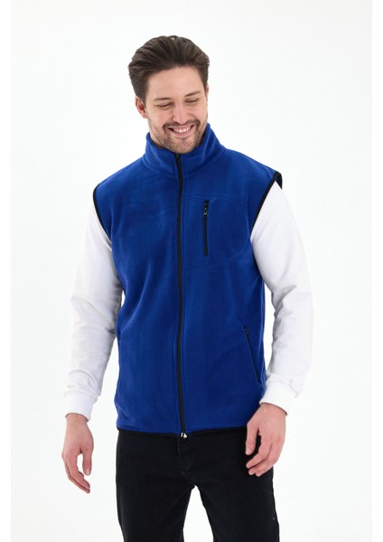 Erkek Tam Fermuarlı Spor Polar Yelek modelleri