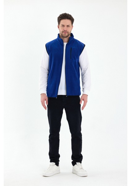 Erkek Tam Fermuarlı Spor Polar Yelek fırsatları