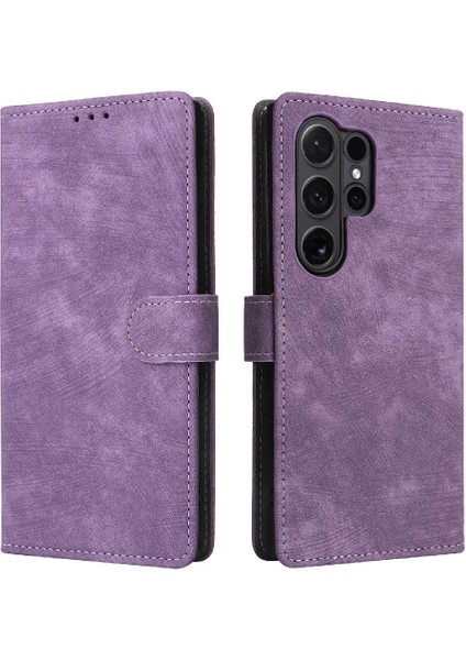 Samsung Galaxy S24 Ultra Rfıd Engelleme Kart Yuvaları Kapak Pu Flip (Yurt Dışından)