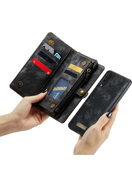 Samsung Galaxy A70 Ayrılabilir Kart Tutucu Tpu Pc El Yapımı Deri (Yurt Dışından) fırsatları