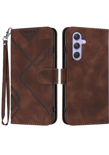 Kart Yuvası Standı ile Samsung Galaxy Case Pu Deri Flip Cüzdan Için Kılıf (Yurt Dışından)