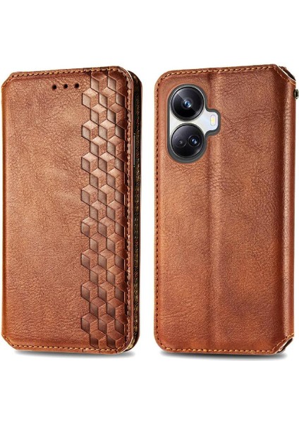 Oppo Realme 10 Proplus Flip Kapak Için Kılıf Moda Tasarım Cüzdan Fonksiyonu (Yurt Dışından)