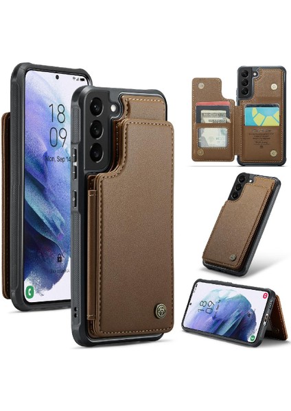 Samsung Galaxy S21 Pu Deri Kickstand Rfıd Ince Için Caseme Cüzdan Kılıf (Yurt Dışından)