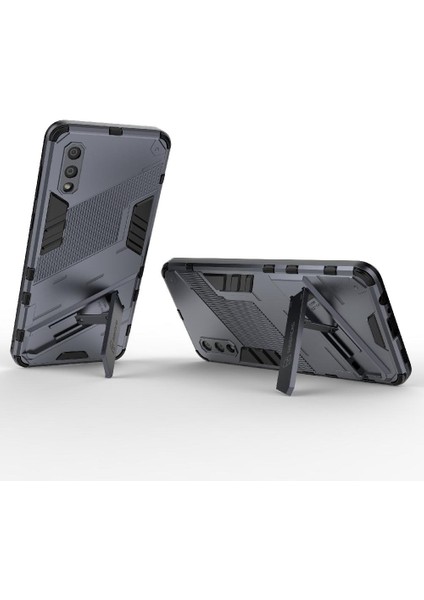Samsung Galaxy A02 Kickstand Koruyucu Kapak Sağlam Askeri Kılıf (Yurt Dışından) modelleri