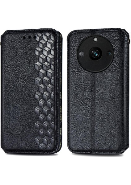 Oppo Realme 11 Cüzdan Fonksiyonu Flip Kapak Için Kılıf Zarif Iş (Yurt Dışından)