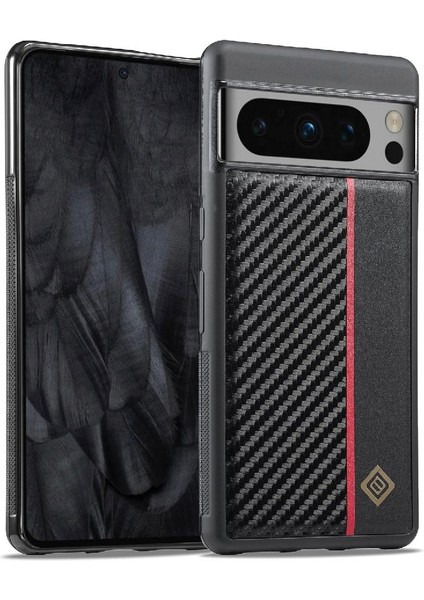Kırmızı Dikey Çizgili Google Pixel 8pro Alüminyum Metal Logo Için Kılıf (Yurt Dışından) modelleri