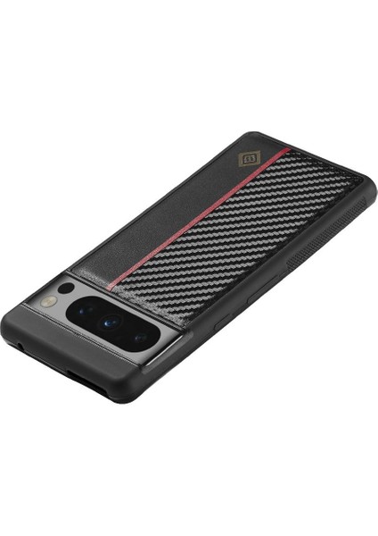 Kırmızı Dikey Çizgili Google Pixel 8pro Alüminyum Metal Logo Için Kılıf (Yurt Dışından) fırsatları